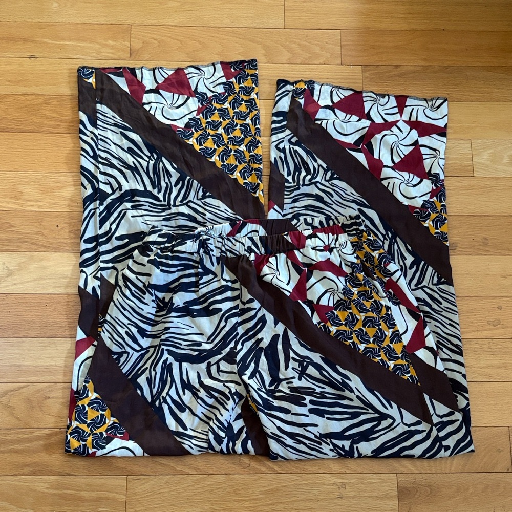 Colorful Patterned Pants with super long inseam